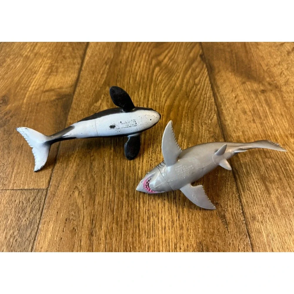 Realistic Animal Ocean Killer Whale Shark Marine Water Life Lot Fish Toy Figures
